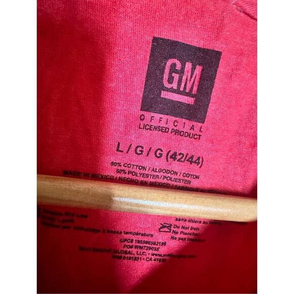 Mens GM Chevrolet Truck Red Short Sleeve Comfy T Shirt Size Large - Picture 2 of 3